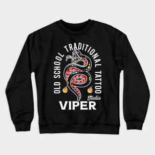 OLD SCHOOL TRADITIONAL TATTOO SNEAK VIPER Crewneck Sweatshirt